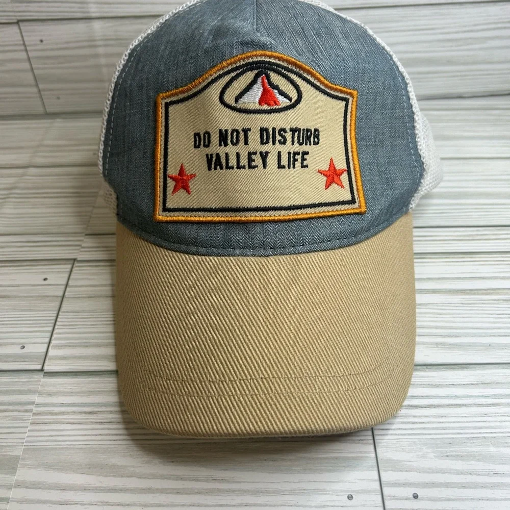 Zara Mesh‎ Valley Life Detail Apparel Adjustable Mens Hat Casual Fall